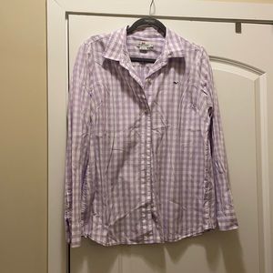 Vineyard Vines Purple check button up